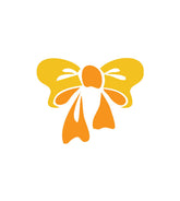 Extravagant Golden Colored Ribbon Bow Vector Art