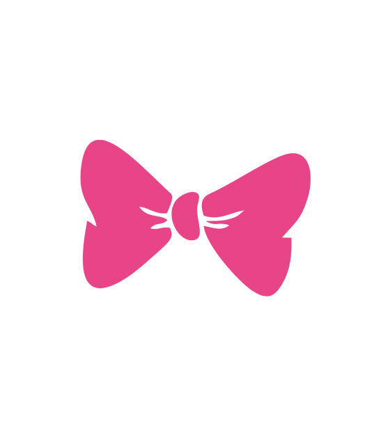 Fuchsia Pink Ribbon Bow Vector Art