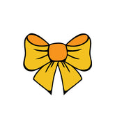 Gorgeous Marigold Orange Satin Ribbon Bow Vector Art