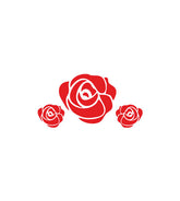 Endearing Lovely Red Rose Vector Art