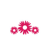Elegant Magenta Pink Wedding Floral Pattern Vector Art