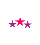 Hot Pink and Purple Star Pattern Vector Art