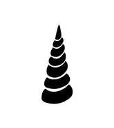 Exquisite Unicorn Horn Silhouette Art