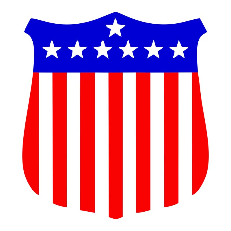 American Veterans Club Shield Vector