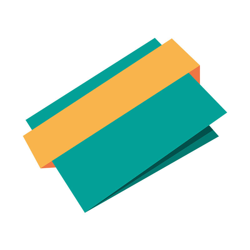 Elegant Envelope Rolled up Ribbon Vector Art