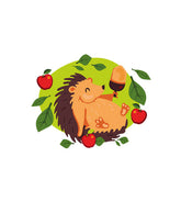 Cute Hedgehog Food Lover Vector