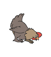 Wondrous Clucking Chicken Vector Art
