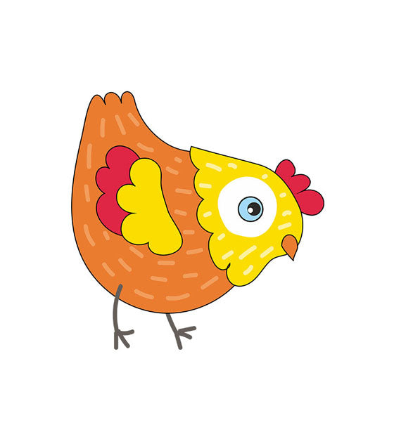 Baby Chick Chirping Vector Art