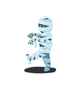 Deceased Mummified Halloween Costume Vector Art