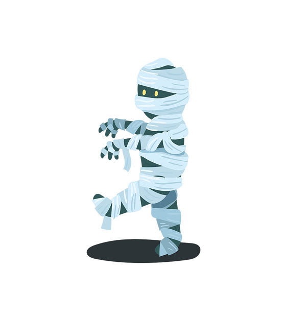 Deceased Mummified Halloween Costume Vector Art