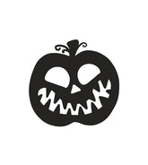 Sneering Jack O' Lantern Silhouette Art