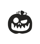 Wink Eyed Jack O' Lantern Pumpkin Silhouette Art