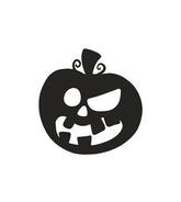 Flushed Face Jack O' Lantern Silhouette Art