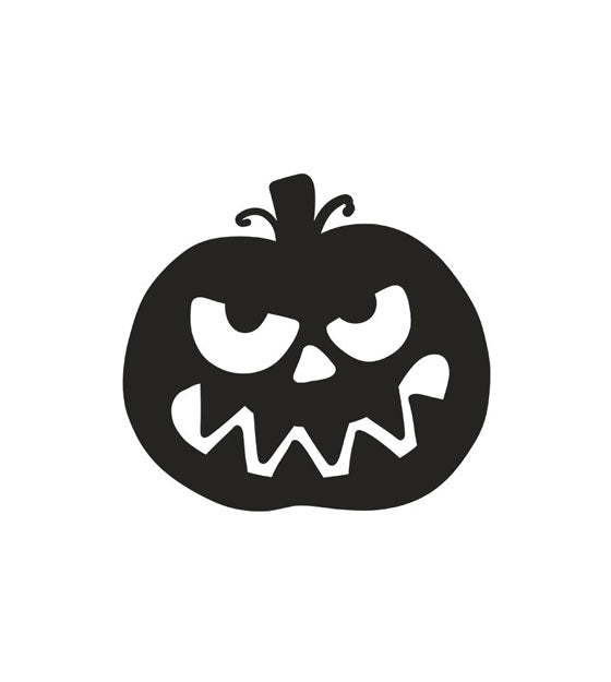 Scary Jack O' Lantern Halloween Pumpkin Silhouette Art