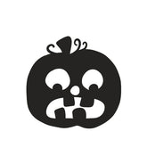 Pensive Halloween Pumpkin Silhouette Art