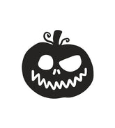 Woozy Halloween Pumpkin Jack O'Lantern Silhouette Art