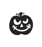 Relieved Halloween Pumpkin Silhouette Art