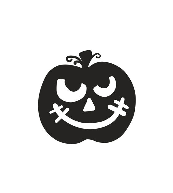Relieved Halloween Pumpkin Silhouette Art