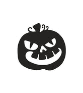 Beaming Jack O' Lantern Halloween Silhouette Art