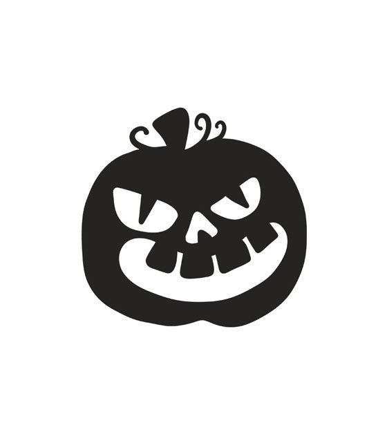Beaming Jack O' Lantern Halloween Silhouette Art