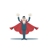 Count Dracula Vampire Halloween Vector Art