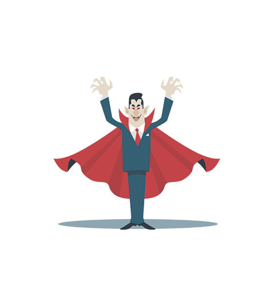 Count Dracula Vampire Halloween Vector Art