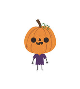 Halloween Pumpkin Scarecrow Costume Vector Art