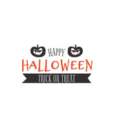 Jack O'Lantern Happy Halloween Trick or Treat Vector Art