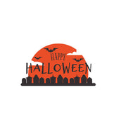 Wishing Happy Halloween Night Vector Art