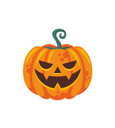 Sneering Smile Jack O' Lantern Vector Art