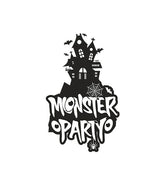 Spend Thrifting Halloween Monster Party Silhouette Art