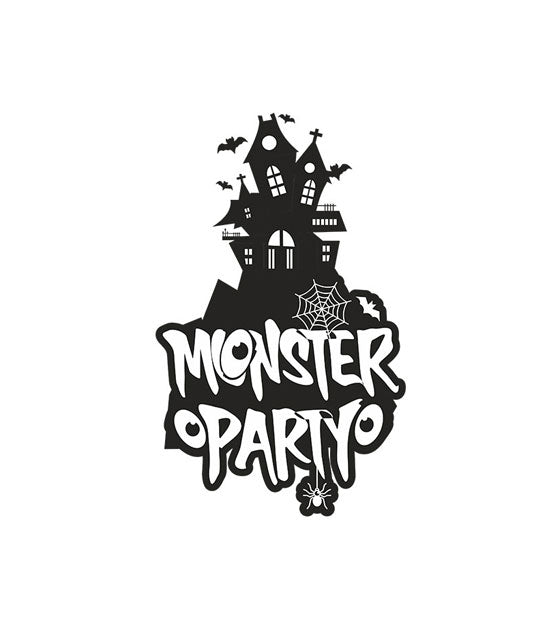 Spend Thrifting Halloween Monster Party Silhouette Art