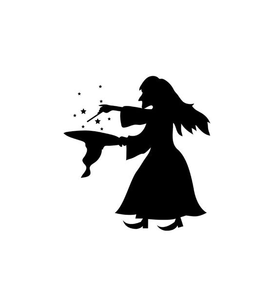 Witch Crafting Halloween Witch Silhouette Art