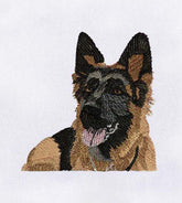 German Shepherd Embroidery Design