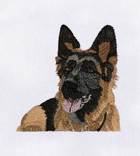 German Shepherd Embroidery Design