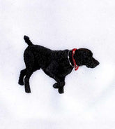 Black Lab Embroidery Design