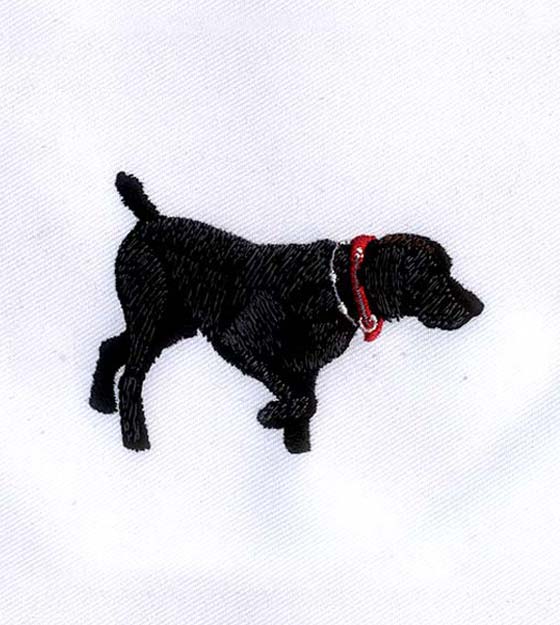 Black Lab Embroidery Design