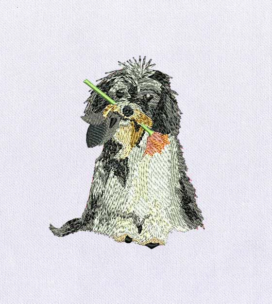 Shih Tzu Embroidery Design