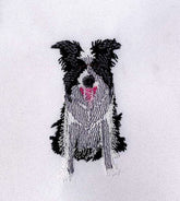 Border Collie Machine Embroidery Design
