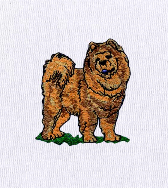 Chow Chow Embroidery Design