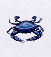 Crustacean Blue Crab Embroidery Design