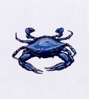 Crustacean Blue Crab Embroidery Design