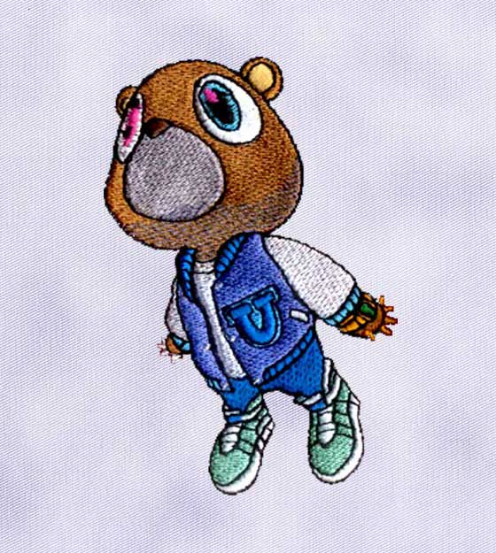 Dapper Bear Embroidery Design