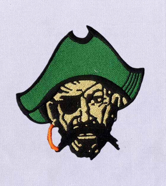 Buccaneer Smug Pirate Embroidery Design
