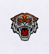 Savage and Wild Tiger Embroidery Design