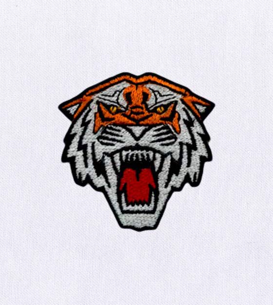 Savage and Wild Tiger Embroidery Design