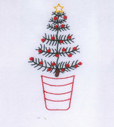 Fancy Christmas Tree Embroidery Design