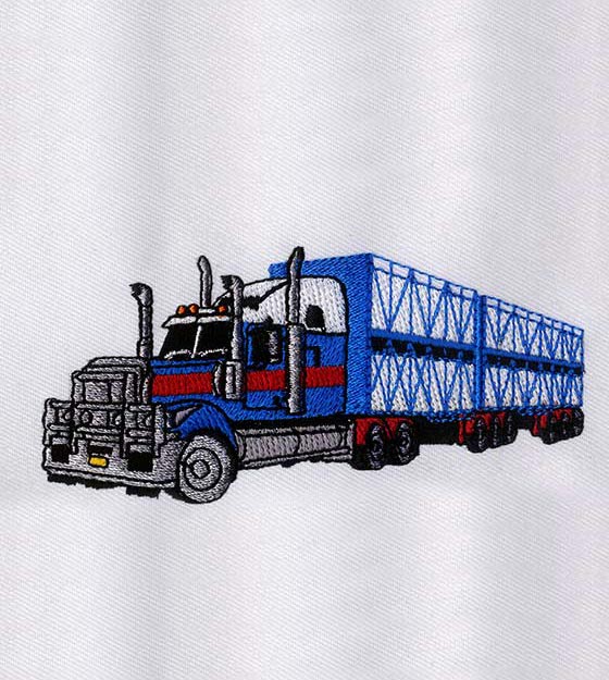 Fancy and Fantastic Truck Embroidery Design