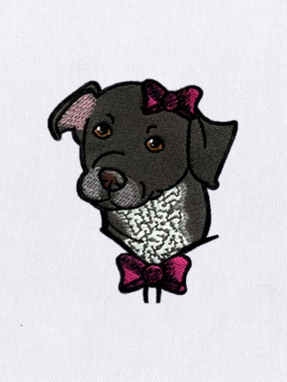Weimaraner Embroidery Design – Dog Head Embroidery Design
