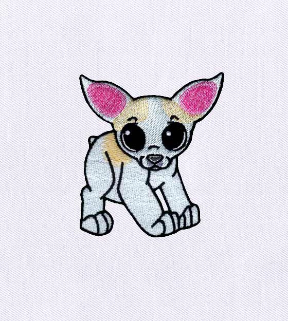 Chihuahua Embroidery Design – Pet Animal Embroidery Design